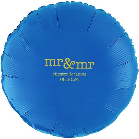 Happy Mr & Mr Mylar Balloons